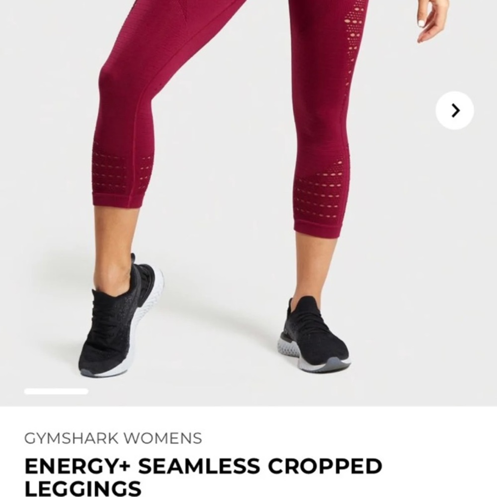 Gymshark energy+ seamless cropped leggin
